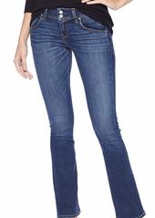 Hudson Jeans HUDSON Women's Petite Beth Mid Rise Baby Bootcut Jean with Back Flap Pockets FENIMORE