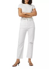 Hudson Jeans Jade High-Rise Loose-Fit Crop Straight Jeans