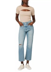 Hudson Jeans Jade High-Rise Straight-Leg Jeans