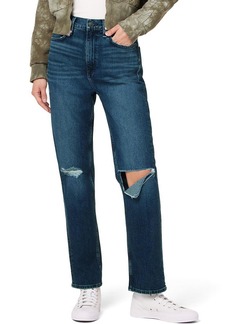 Hudson Jeans Jade Womens Loose Fit Destroyed Straight Leg Jeans
