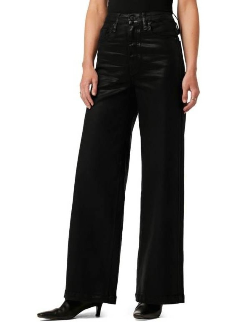 Hudson Jeans James High Rise Coated Wide Leg Jeans