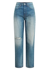 Hudson Jeans James High-Rise Stretch Distressed Tapered Jeans