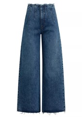 Hudson Jeans James Petite High-Rise Wide-Leg Jeans