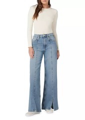 Hudson Jeans James Wide-Leg Split-Hem Jeans