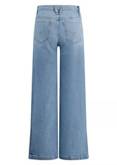 Hudson Jeans James Wide-Leg Split-Hem Jeans