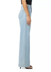 Hudson Jeans Jodie Pleated Front Yoke Wide-Leg Jeans