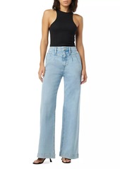 Hudson Jeans Jodie Pleated Front Yoke Wide-Leg Jeans