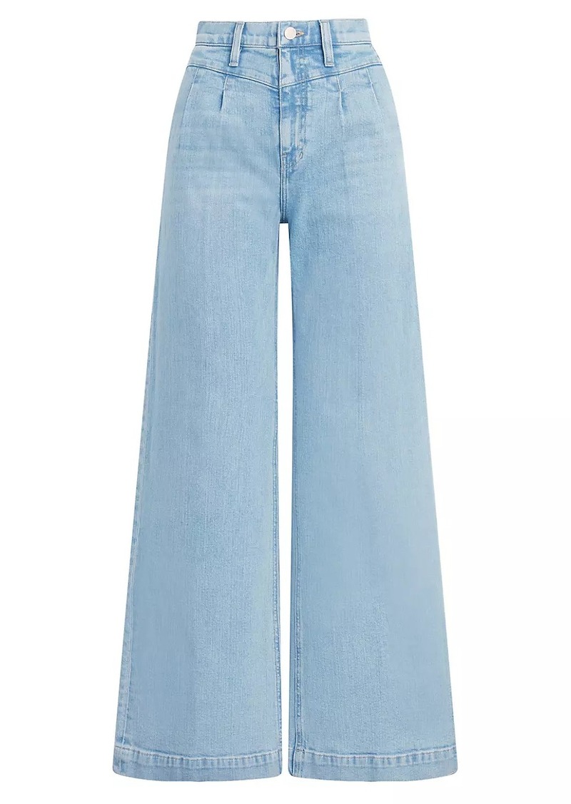 Hudson Jeans Jodie Pleated Front Yoke Wide-Leg Jeans