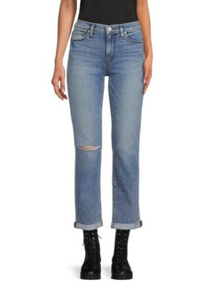 Hudson Jeans Kass High Rise Cropped Straight Jeans