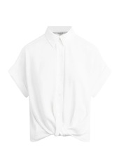 Hudson Jeans Knotted Button-Down Shirt