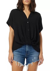 Hudson Jeans Knotted Button-Front Shirt