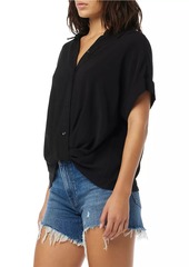 Hudson Jeans Knotted Button-Front Shirt