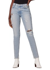 Hudson Jeans Lana High-Rise Distressed Silm-Fit Boyfriend Jeans