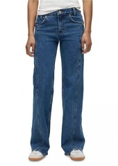 Hudson Jeans Lexi Seamed Straight Jeans