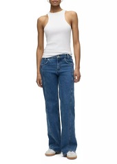 Hudson Jeans Lexi Seamed Straight Jeans