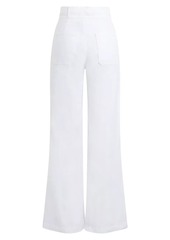 Hudson Jeans Linen-Blend Wide-Leg Pants