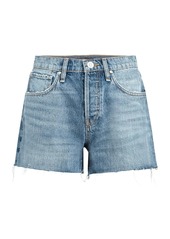 Hudson Jeans Lori High-Rise Raw Hem Denim Shorts
