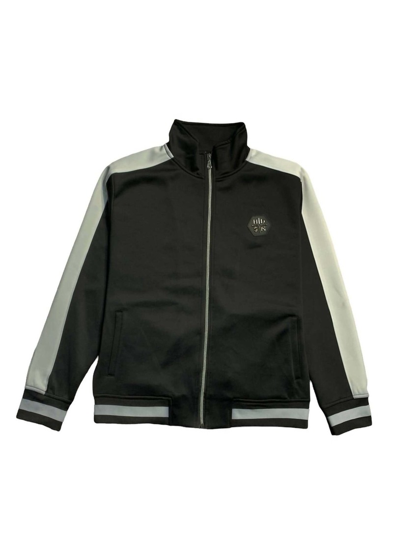 Hudson Jeans Men's Track Jacket In Black/white