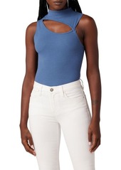 Hudson Jeans Mock Neck Cut Out Tank Top