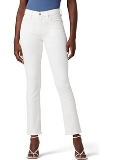 Hudson Jeans Nico Mid-Rise Straight Ankle in White