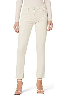 Hudson Jeans Nico Mid-Rise Straight Ankle w/ Slit in Moonbeam