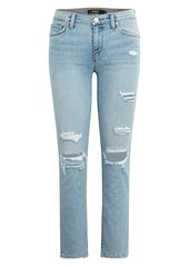 Hudson Jeans Nico Mid-Rise Straight Cropped Jeans