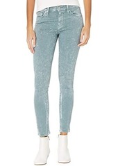 Hudson Jeans Nico Mid-Rise Super Skinny Ankle in Teal Mineral