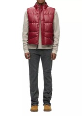 Hudson Jeans Quilted Faux Leather Vest