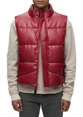 Hudson Jeans Quilted Faux Leather Vest