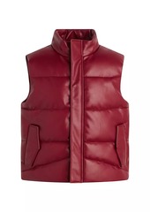 Hudson Jeans Quilted Faux Leather Vest