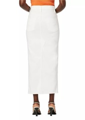 Hudson Jeans Reconstructed Denim Midi-Skirt