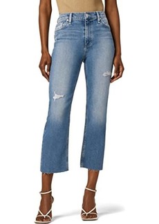Hudson Jeans Remi High-Rise Straight Crop in Oceanview