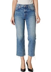 Hudson Jeans Remi High-Rise Straight Croppd in Sweet Dreams