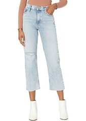 Hudson Jeans Remi High-Rise Straight Croppd in Two Hearts