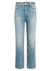Hudson Jeans Remi High-Rise Straight Cropped Jeans