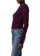 Hudson Jeans Ribbed Wool Cut-Out Sweater