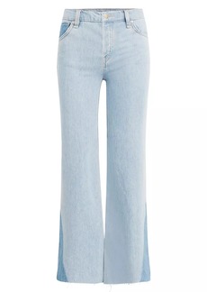 Hudson Jeans Rose High-Rise Wide-Leg Crop Jeans