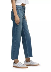 Hudson Jeans Rosie Cropped High-Rise Wide-Leg Jeans