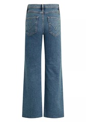 Hudson Jeans Rosie Cropped High-Rise Wide-Leg Jeans