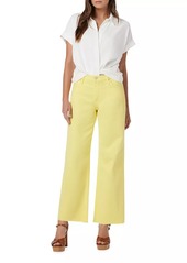 Hudson Jeans Rosie High-Rise Button Fly Wide-Leg Ankle Jeans