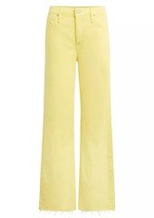 Hudson Jeans Rosie High-Rise Button Fly Wide-Leg Ankle Jeans