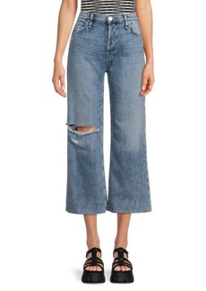 Hudson Jeans Rosie High Rise Cropped Wide Leg Jeans