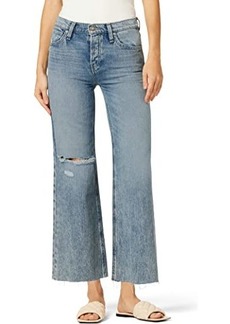 Hudson Jeans Rosie High-Rise Wide Leg Crop in Young at Heart Des