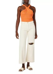 Hudson Jeans Rosie High-Rise Wide-Leg Crop Jeans