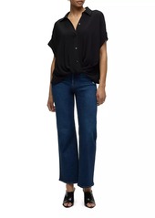 Hudson Jeans Rosie High-Rise Wide-Leg Jeans