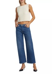 Hudson Jeans Rosie High-Waist Wide-Leg Ankle Jeans