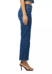 Hudson Jeans Rosie Low-Rise Pleated Cropped Flare Jeans