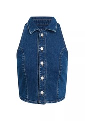 Hudson Jeans Stretch Denim Halter Vest