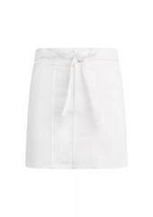 Hudson Jeans Tie-Waist Cotton Miniskirt