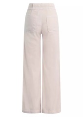Hudson Jeans Tie-Waist Linen-Blend Trousers